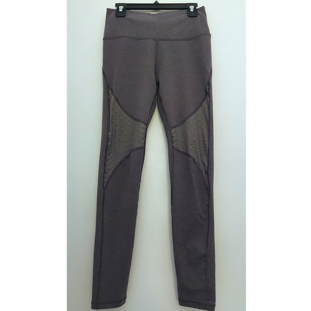 Aerie Gray Mesh Cutout Leggings